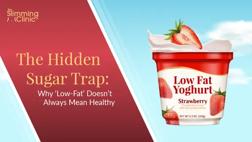 Hidden sugar in low-fat yoghurt and snacks