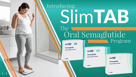 SlimTab Oral Semaglutide tablets – daily microdosing weight loss program UK