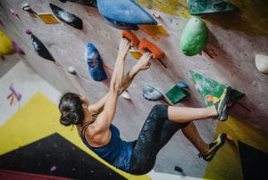 indoor rock climbing to keep active and have fun during Easter at The Slimming Clinic