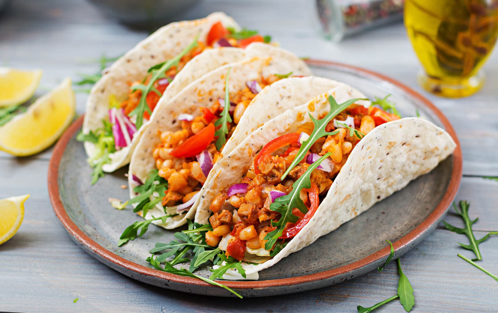 Bean taco salad